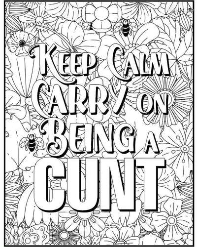 Swear Word Colouring Book, 54 Cuss & Swearing Adult Coloring Pages
