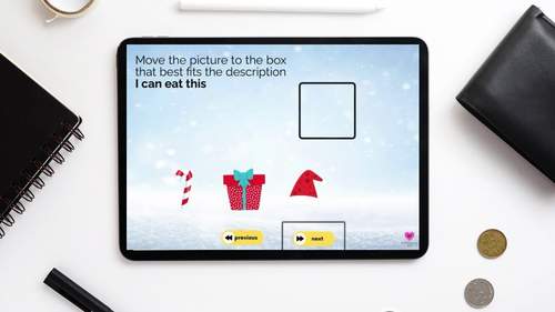 Winter Identifying Objects by Function Worksheets for Speech Therapy