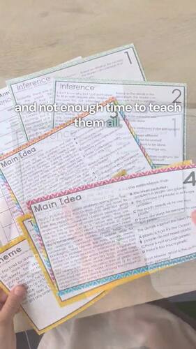 End of Year Reading Activities No Prep Short Story ELA Task Cards Middle School