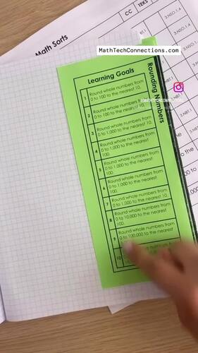 Math Interactive Notebook Worksheets 3rd Grade Rounding, Addition, Subtraction