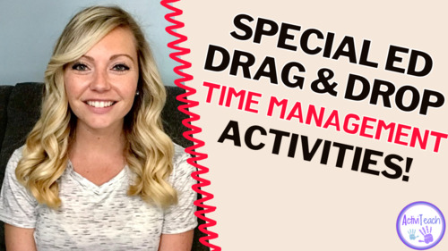 Preview of Time Management Activities Getting to Work on Time Activity Special Education