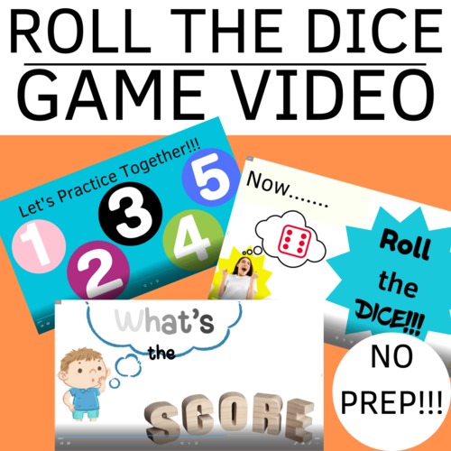 Preview of Speech Therapy Game Video Roll the Dice