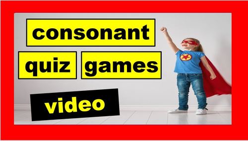 Preview of Consonant Quiz Games Video