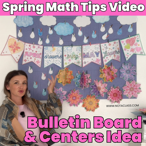 Spring Math Centers Ideas Video, April Showers Bring May Flowers ...