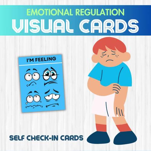 Emotional Regulation Visual Cards Self Checkin Tool Calm Down Corner ...