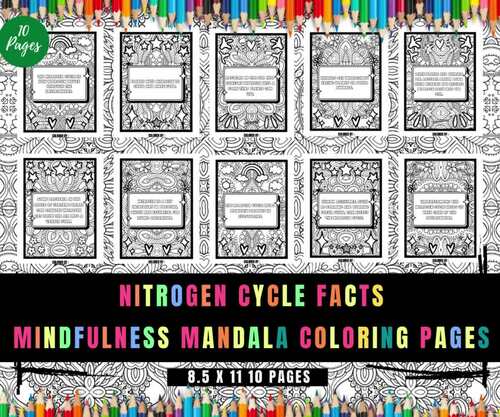 Nitrogen Cycle Facts Activities, Mindfulness Relaxing Coloring Sheets ...