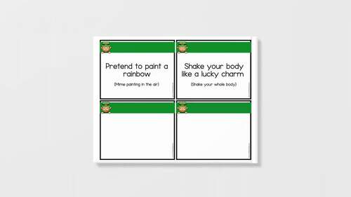 Leprechaun Says Movement Game by Crafted with Bliss by Teacher Pia