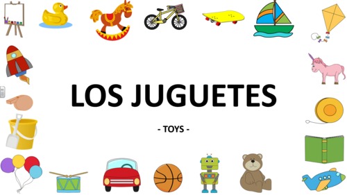 Distance Learning Special Los juguetes Nombres Video Minilesson Activities