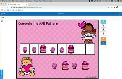 Kindergarten Simple Patterns for BOOM CARDS | 3-deck Set 1 | (Distance ...