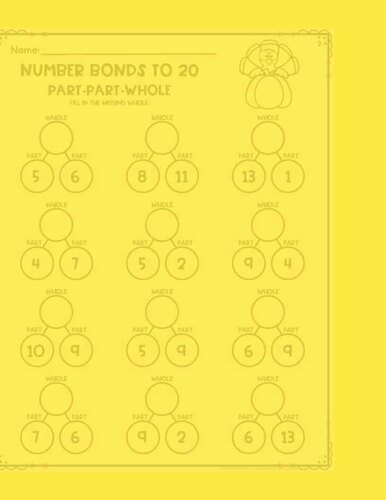 Thanksgiving Turkey Number Bonds to 20 | Part-Part-Whole Missing Part ...