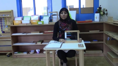 Preview of Montessori Introduction to short bead frame and Static addition