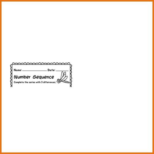 Missing Numbers on Number Sequences Coloring Worksheet Set for Kindergarten