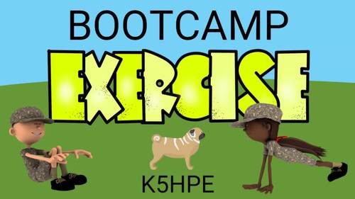 Preview of Bootcamp for Kids #1, Fitness, Exercise, Physical Education, PE, Brain Break