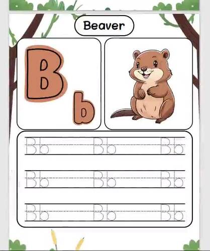 Alphabet Tracing A - Z with Animal Theme | Fun & Educational Worksheets