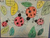 Ladybugs in the Garden Drawing Lesson (K-1)