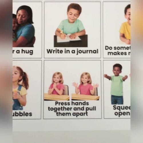 Coping Strategies Visuals | Real Photo Cards for Calm Areas & SEL