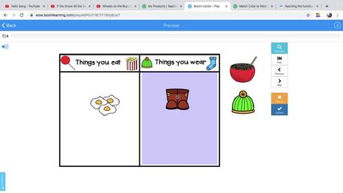 Object Function Sort Boom Cards for Special Education by AUTogether