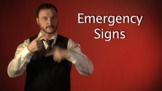 E19: ASL Vocabulary - Emergency, Disaster and Medical - Si