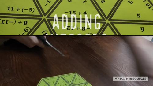 7.NS.A.1 Adding Integers Puzzle - Fun Math Activity by Amy Harrison