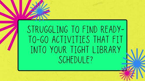 April Library Lessons - PreK-5 - Elementary Library Activities | TPT