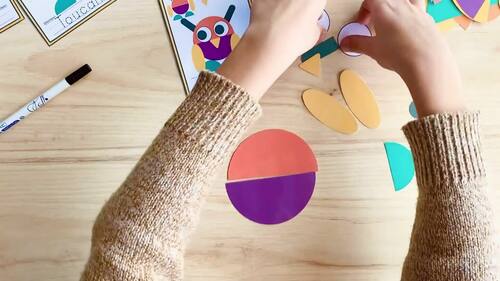 Montessori Printable Game for Kids - Preschool Pattern Blocks Puzzles ...