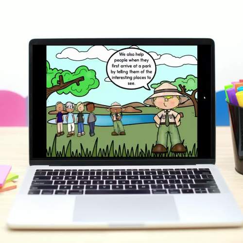 Community Helpers WH- Questions about Park Rangers Google Slides™ and ...