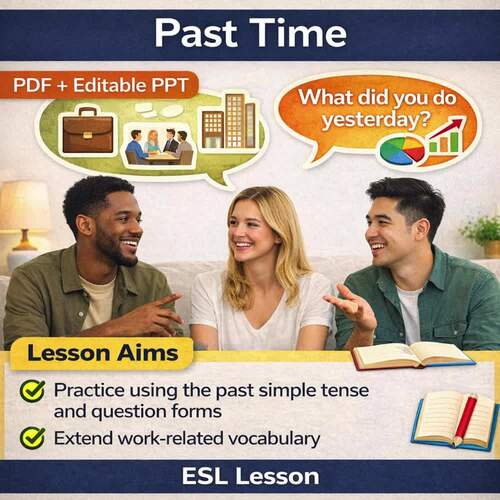 ESL Past Simple & CV: Talking About Work Experience, Interviews & Job ...