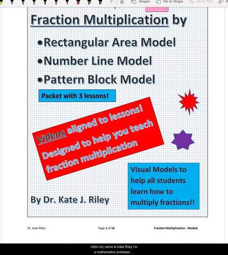 Preview of Fraction Multiplication with Rectangular Area Model