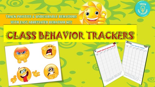 Preview of Class Behavior Trackers (With Easy Abbreviated Keys)