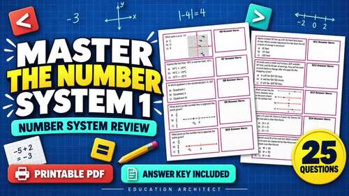 6th Grade Number System Review | Integers & Coordinate Plane Test Prep