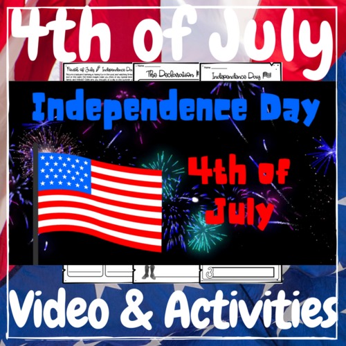Preview of 4th of July Independence Day Video + Activities Kit!