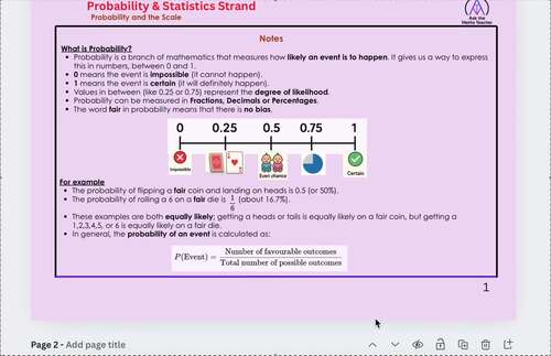 Probability & Statistics by Askthemathsteacher | TPT