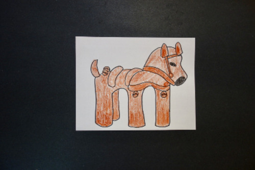 Preview of Let's Draw a Haniwa Japanese Neolithic Clay Horse!   (14,500 - 300 BC)