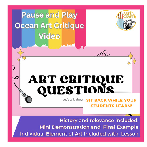 Preview of Pause and Play Ocean Art Criticism Video