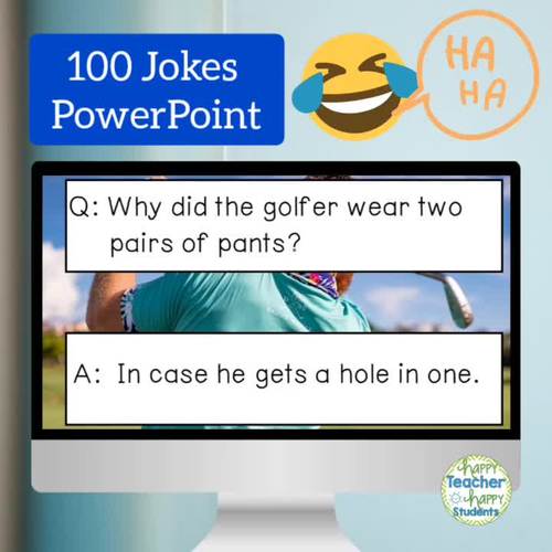 100 Jokes of the Day PowerPoint (Classroom Jokes for Kids) 100 Daily Jokes