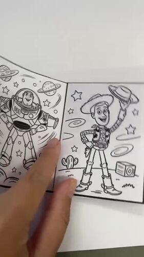 Mini coloring book with Animation and cartoons For KIDS by pannisa makun