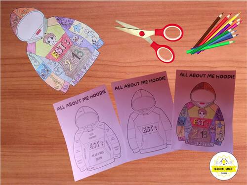 All About Me Hoodie | Back to School Activity | Getting to Know You ...