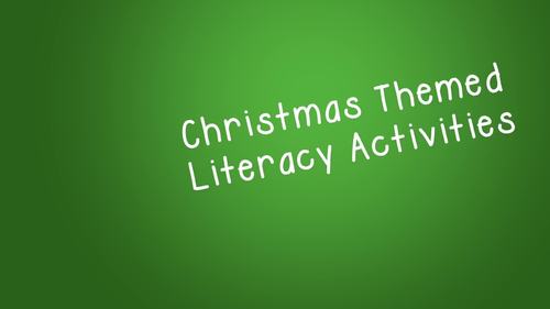 Christmas Literacy and Word Work Activities and Centers for 1st and 2nd ...