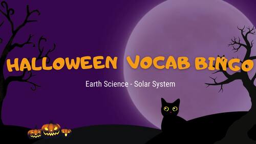 Halloween - Earth Science Solar System Vocabulary BINGO by Training ...