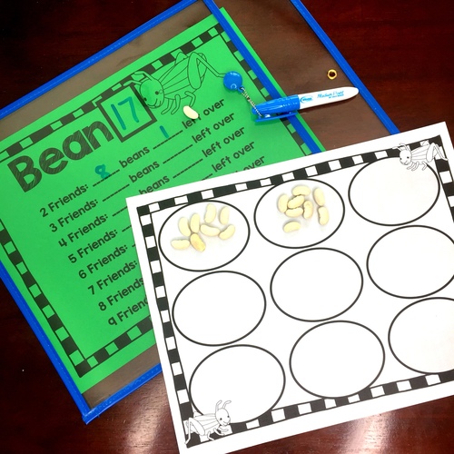 Preview of Bean Thirteen: Introductory Division Activity