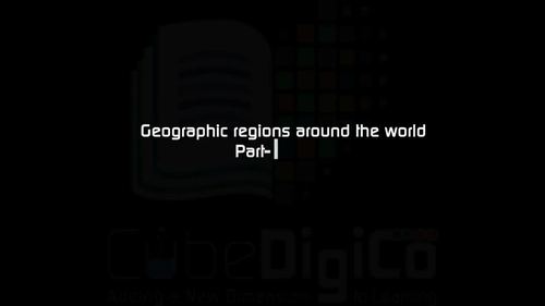 Preview of Geographic regions around the world - High quality HD Animated Video - eLearning