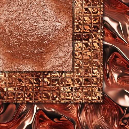 Rose Gold Texture Digital Paper Pack Metalic Gold Background TPT
