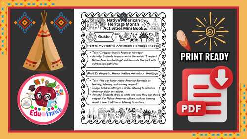 Native American Heritage Month Emergent Reader by EduEnrich | TPT