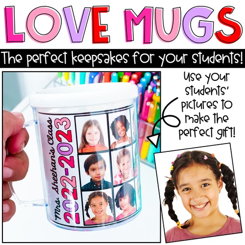 Valentine's Day Gifts for Students & Parents | Collage Tutorial and Mug Template
