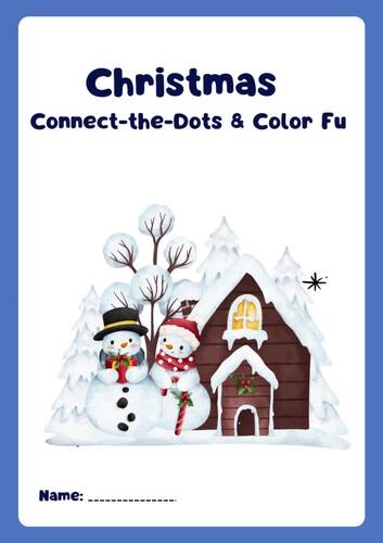 Christmas Connect-the-Dots & Color Fun | Kindergarten Holiday Activity