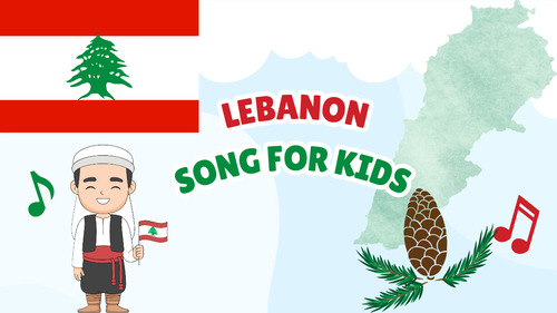 Preview of Lebanon Song for Kids | Country Study Video, MP3 & Lyrics PDF