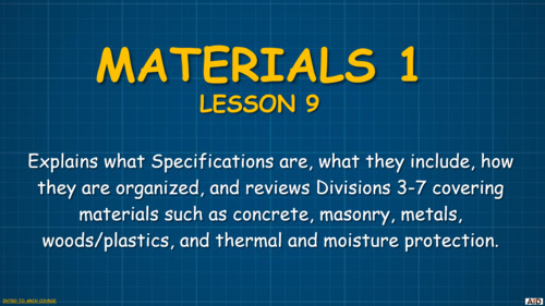 Preview of Introduction to Architecture Lesson 9 Materials 1