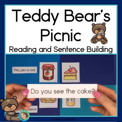 Teddy Bears' Picnic Sight Word Sentence Building by Paula's Primary Classroom