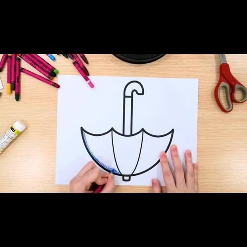April Showers Bring May Flowers Writing Craft | Spring Umbrella ...