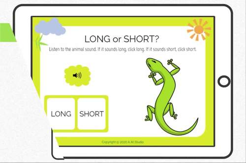 Long or Short Music Ear Training for Kids | Animal Sounds | Music Boom  Cards™